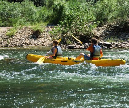 Canoë dans les Gorges de l'Ardèche